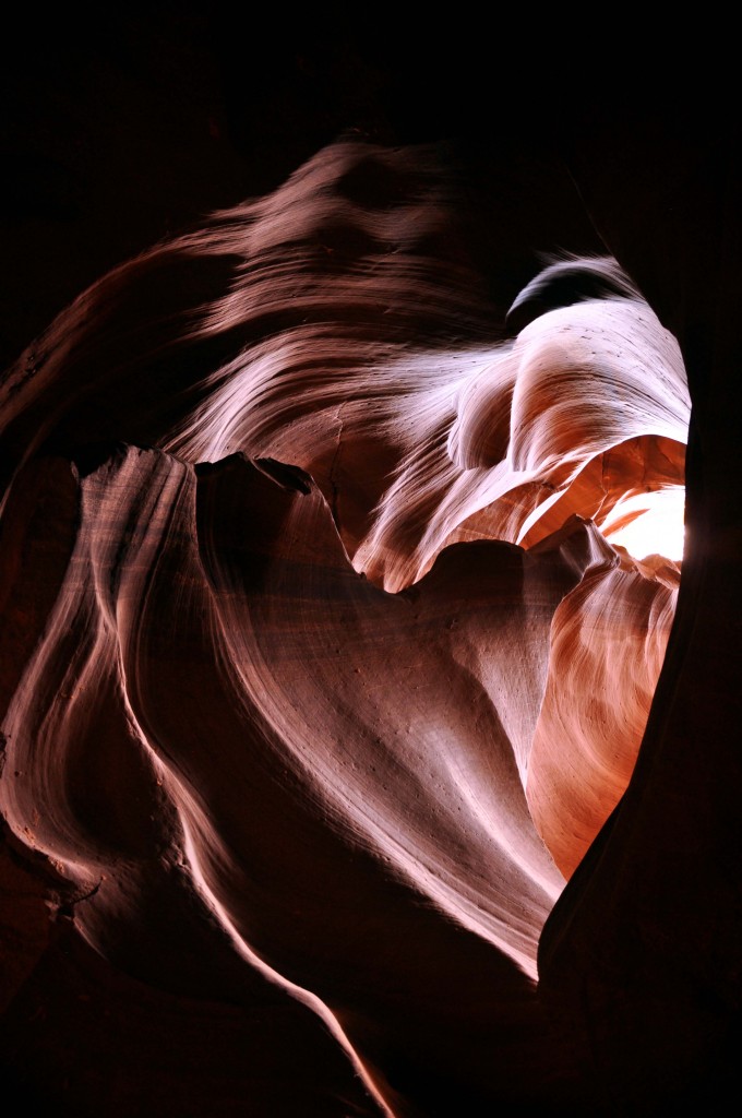 Hartvorm in de Antelope Canyon